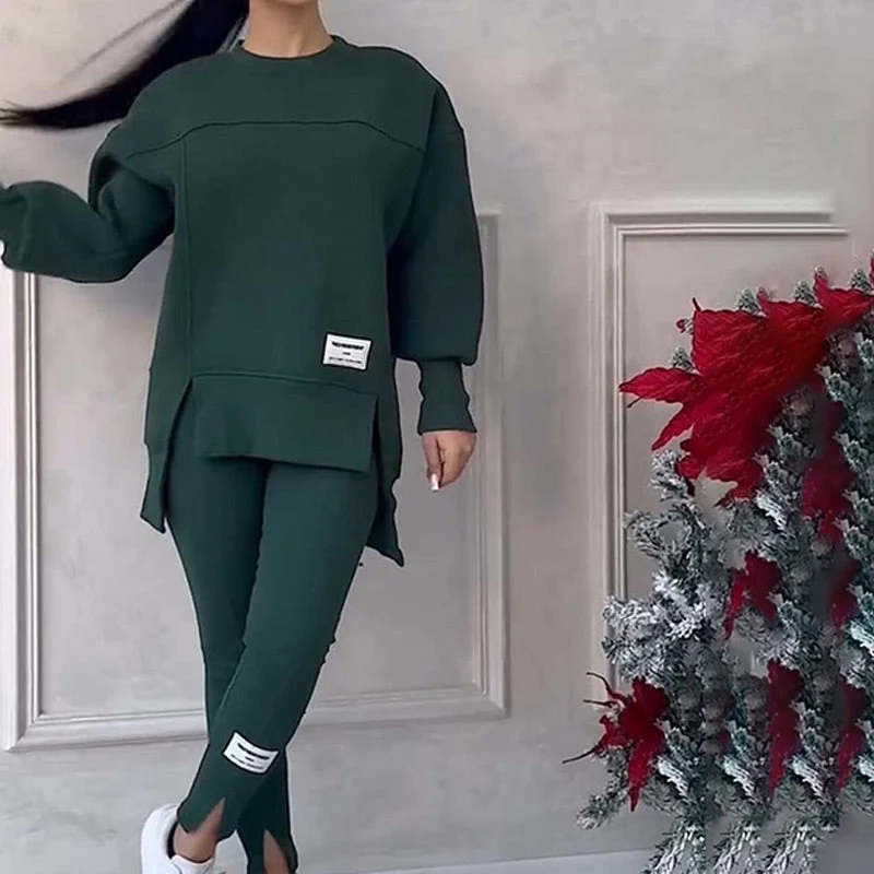Casual Women's Sweatshirt and Legging Set - Elena - Image 8