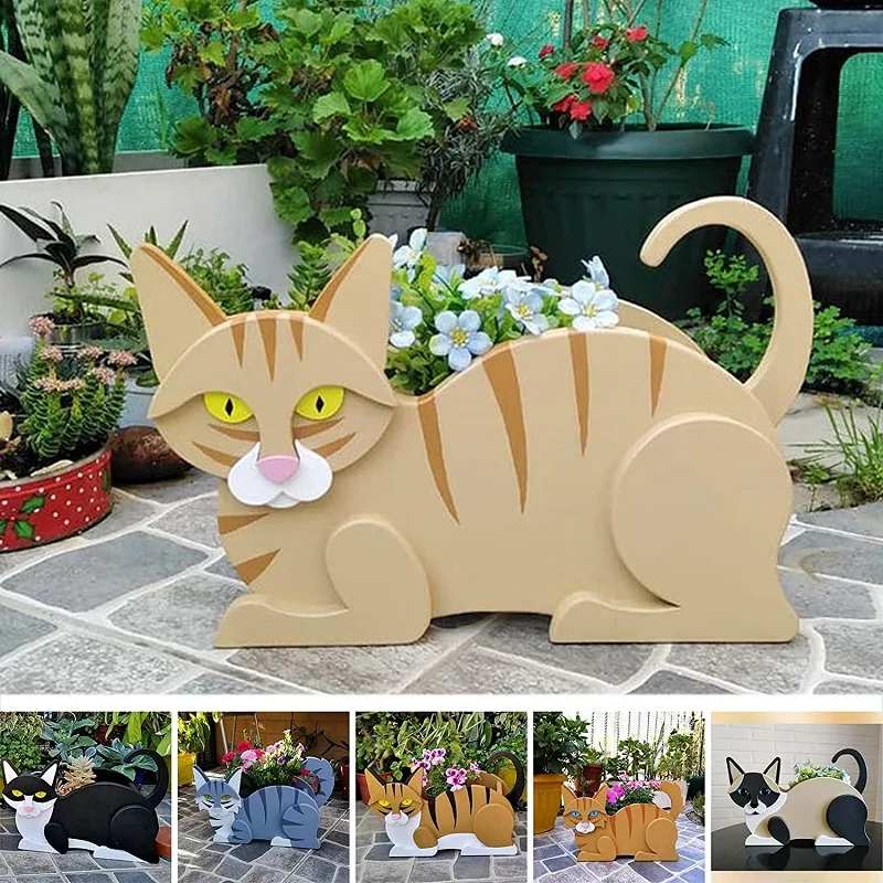 Cat-Shaped DIY Planter - KittyKraft