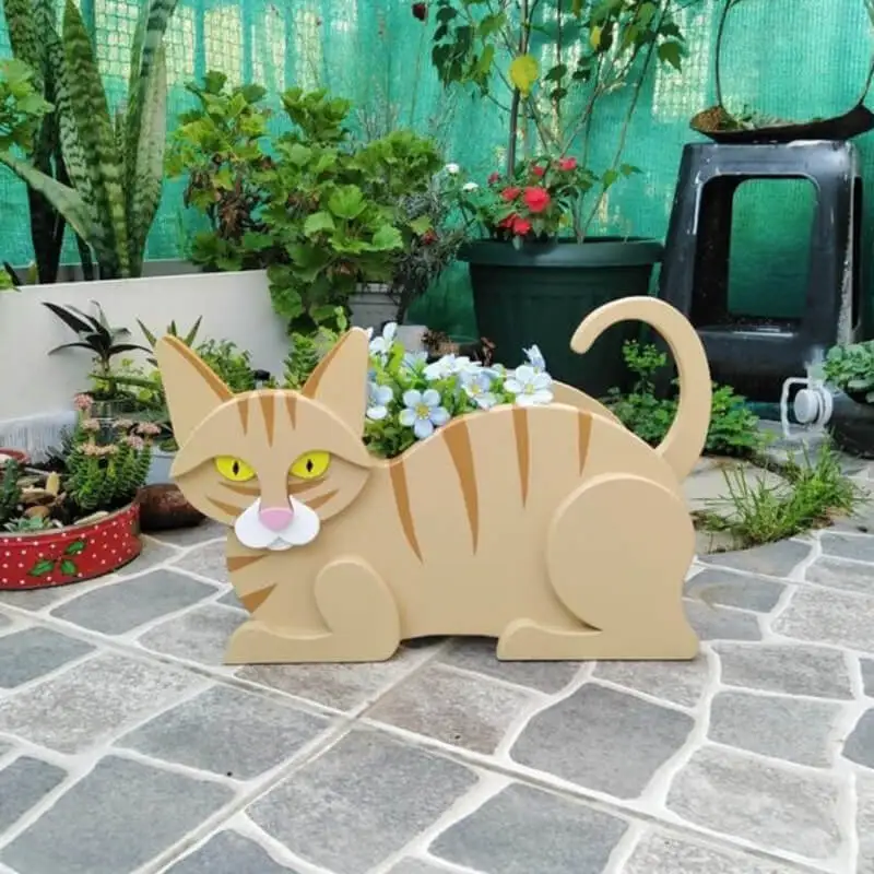 Cat-Shaped DIY Planter - KittyKraft - Image 13