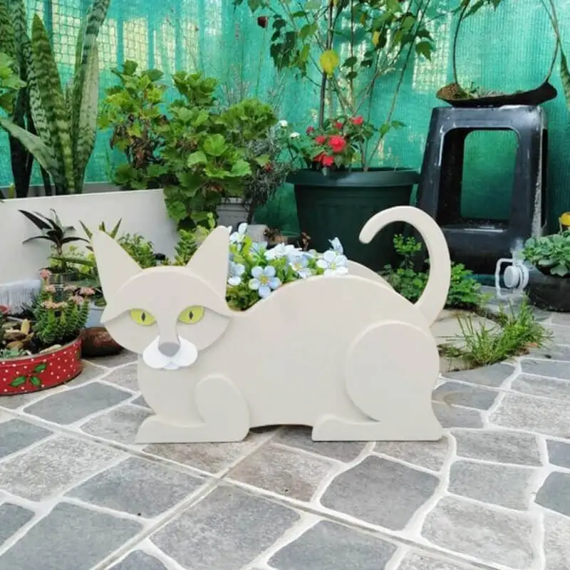 Cat-Shaped DIY Planter - KittyKraft - Image 7