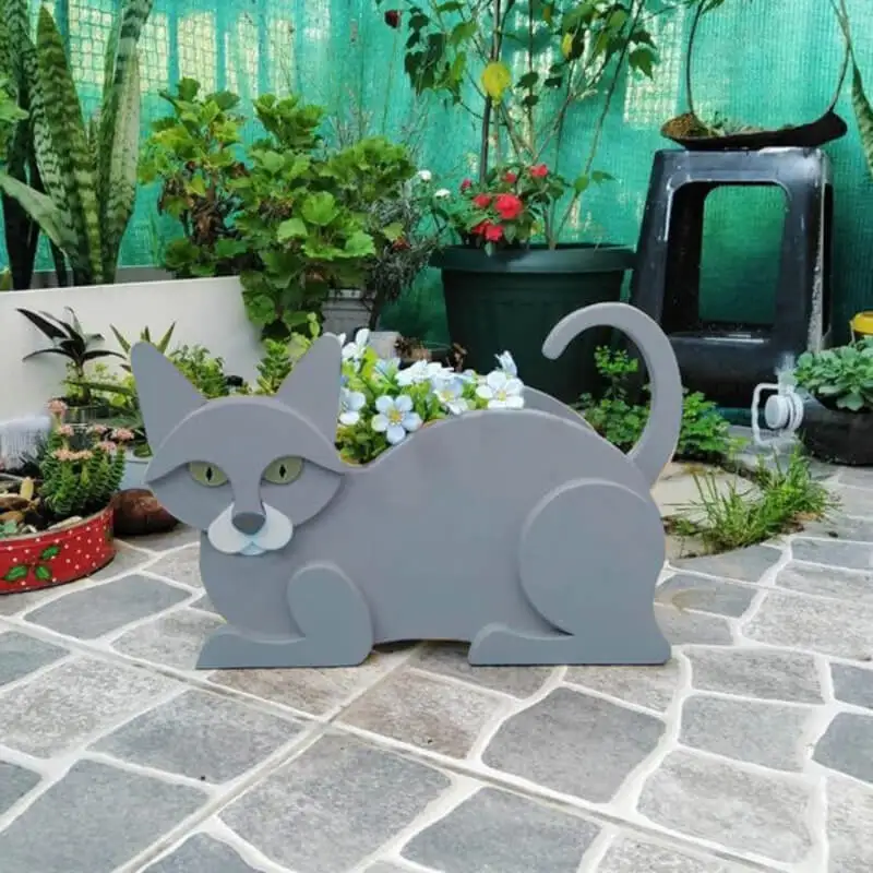 Cat-Shaped DIY Planter - KittyKraft - Image 8