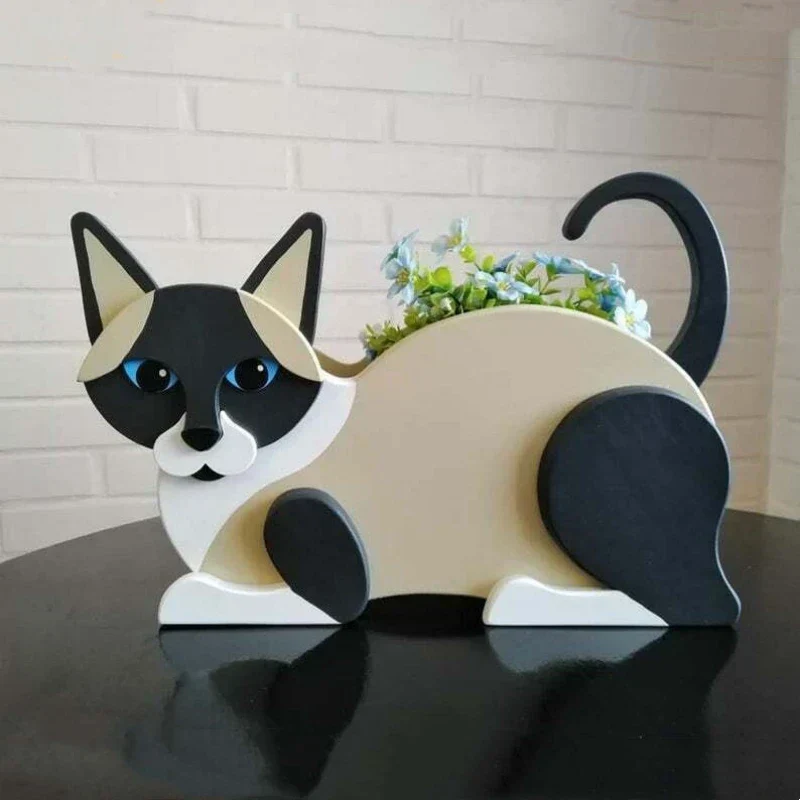 Cat-Shaped DIY Planter - KittyKraft - Image 9
