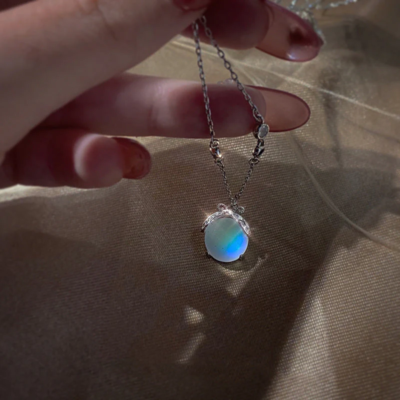 Charming Firefly Moonstone Necklace - Image 3
