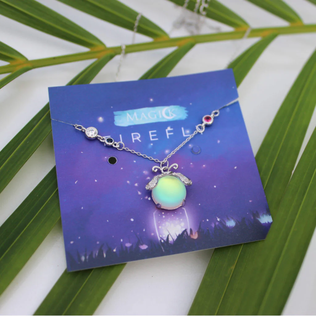 Charming Firefly Moonstone Necklace - Image 6