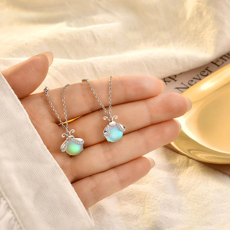 Charming Firefly Moonstone Necklace - Image 7