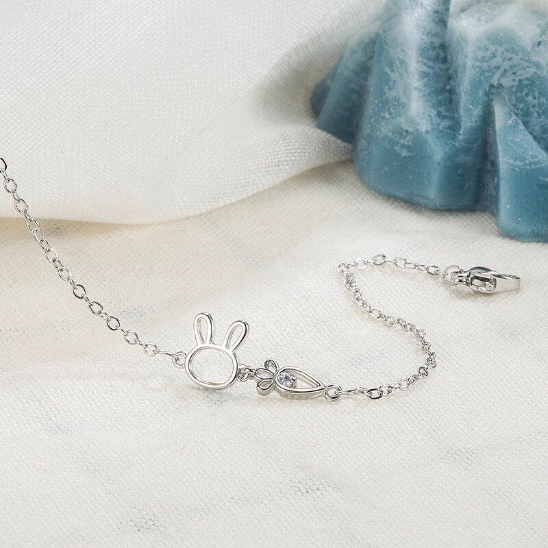 CHARMING RABBIT PENDANT BRACELET - Image 4