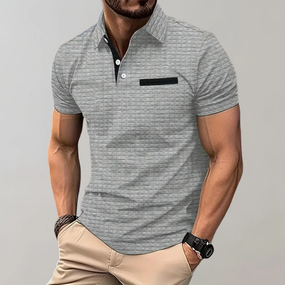 Chic Men's Polo Shirt - Classic Elegance - Image 6