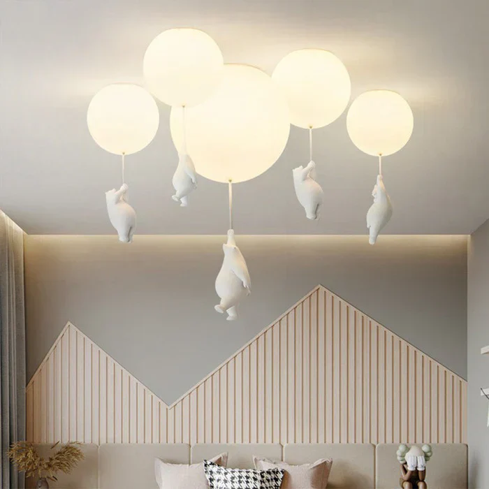 Children's Ceiling Lamp with Bear and Balloon - CloudBear - Image 4
