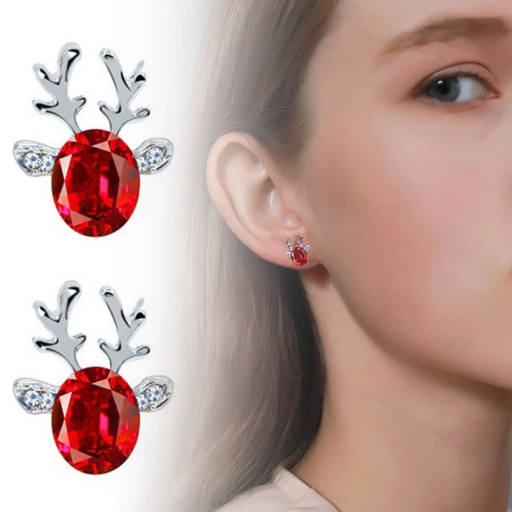 Christmas Reindeer Stud Earrings | Festive Women's Jewellery - Image 12