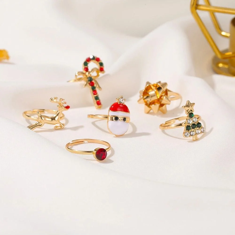Christmas Ring Set | 8 Pieces - Image 2