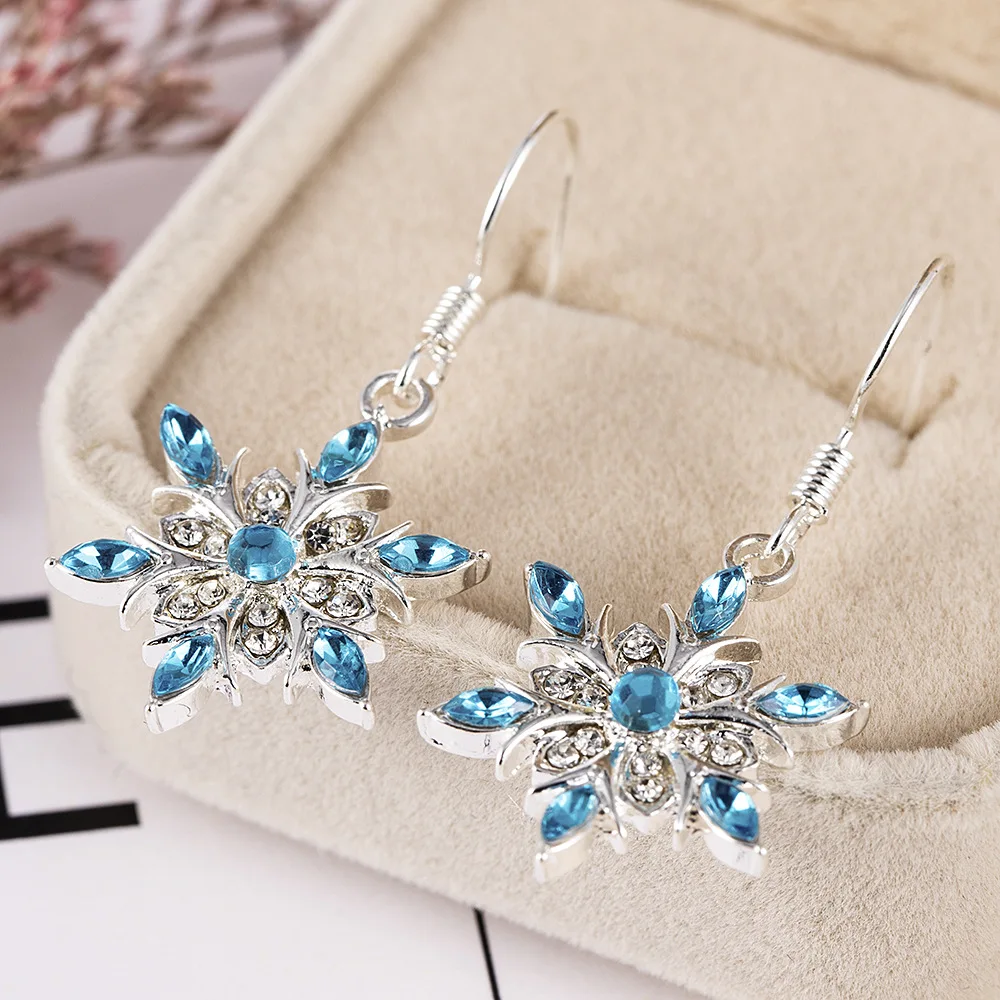 Christmas Snowflake Earrings | Festive Women's Jewellery - Image 3