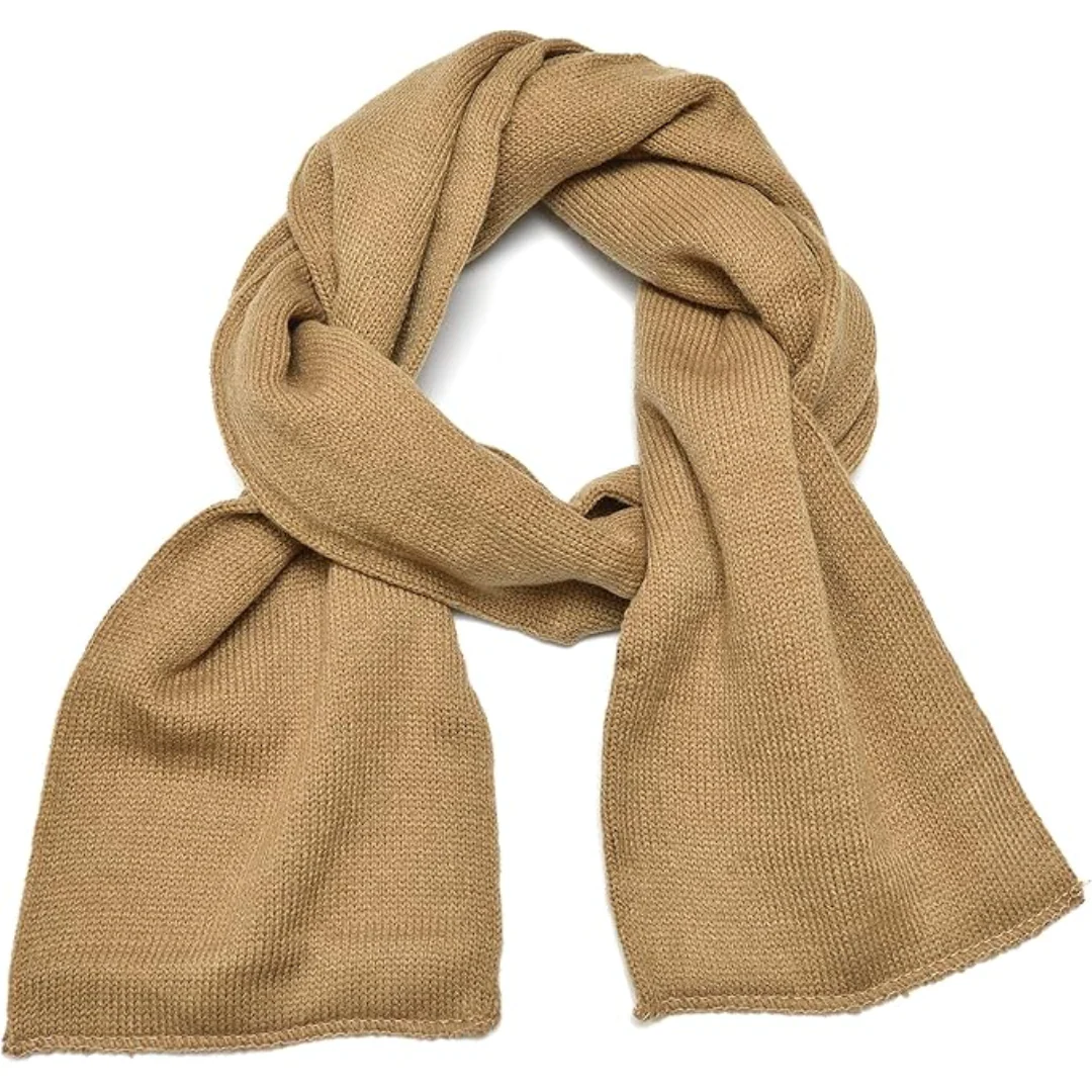Classic Double Layer Knit Winter Scarf for Men - Xander - Image 12