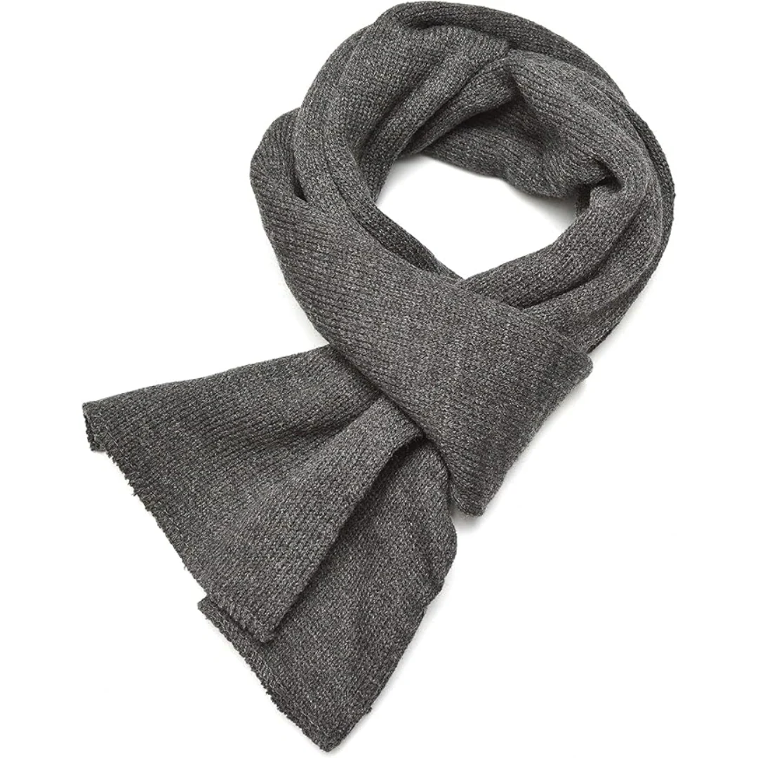 Classic Double Layer Knit Winter Scarf for Men - Xander - Image 14