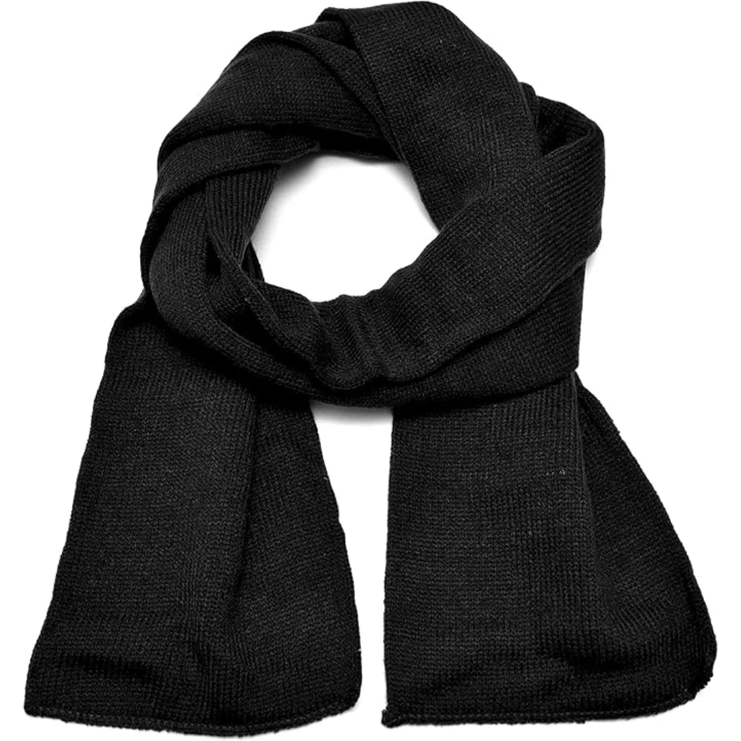 Classic Double Layer Knit Winter Scarf for Men - Xander - Image 18