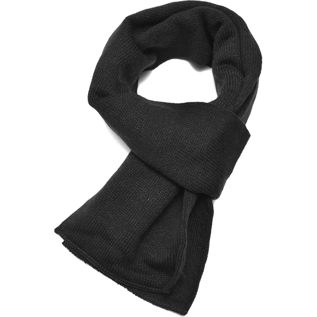 Classic Double Layer Knit Winter Scarf for Men - Xander - Image 19