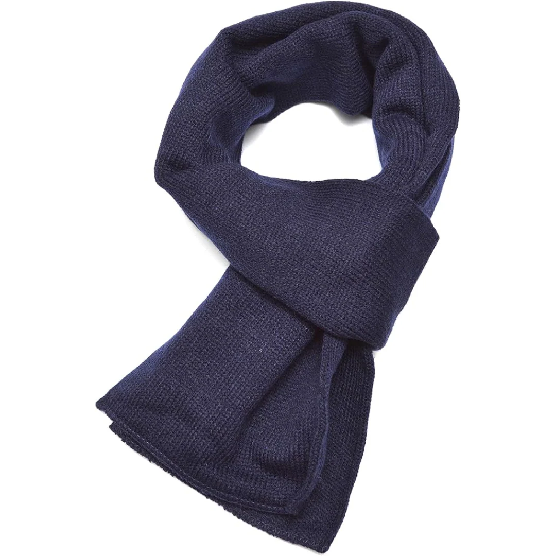 Classic Double Layer Knit Winter Scarf for Men - Xander - Image 7