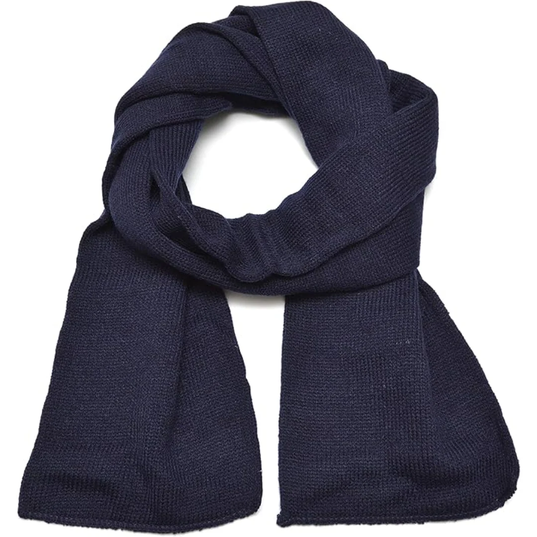 Classic Double Layer Knit Winter Scarf for Men - Xander - Image 8