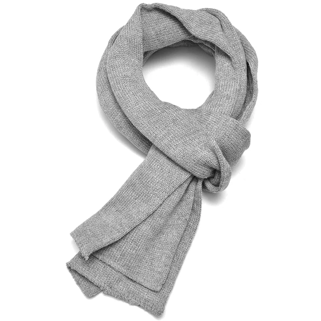 Classic Double Layer Knit Winter Scarf for Men - Xander - Image 9