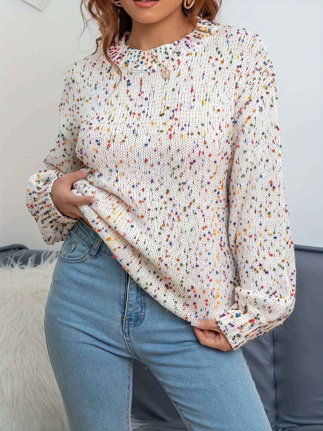 Classic round neck sweater - Martina - Image 7