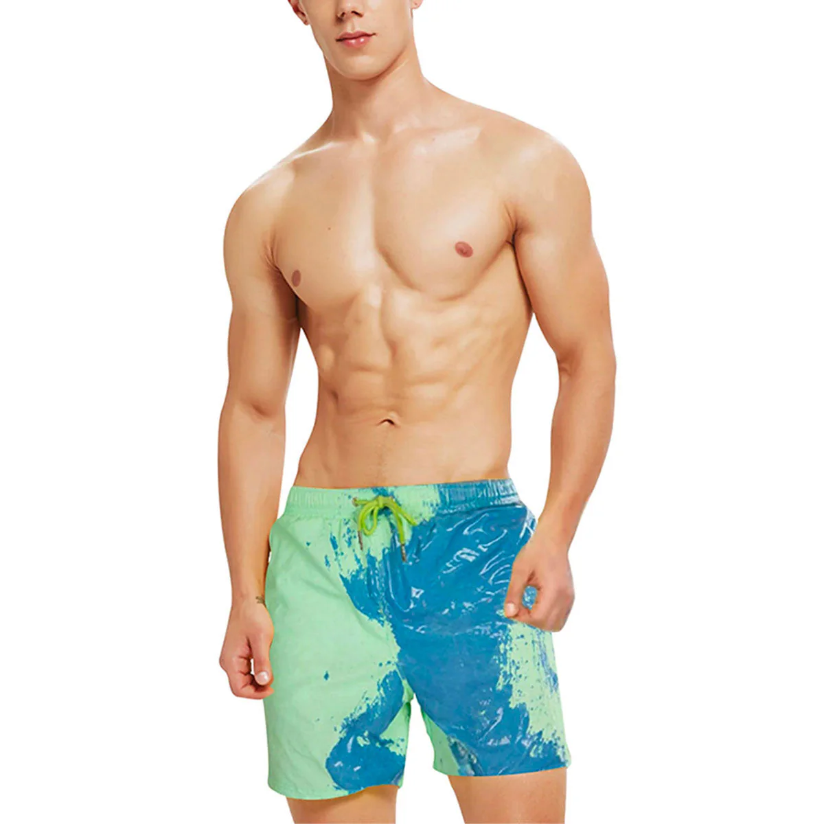 Colour-changing men's swimming shorts with thermal effect – Summer highlight 2025
