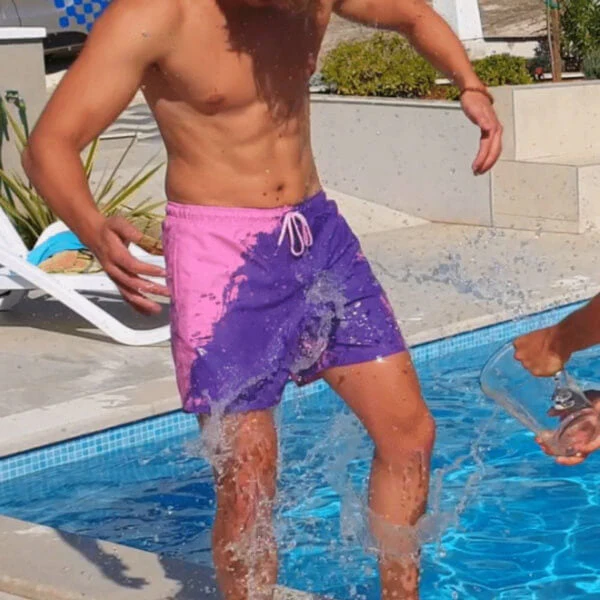 Colour-changing men's swimming shorts with thermal effect – Summer highlight 2025 - Image 8