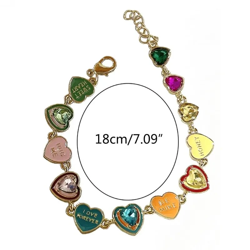 Colourful Drop Enamel Bracelet | Women's Fashion Jewellery - Image 3