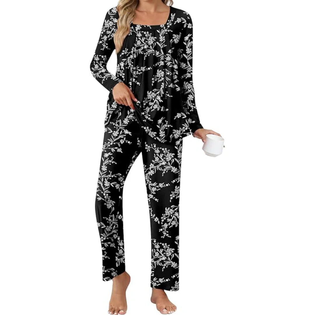 Comfy 2-Piece Lounge Pyjama with Pockets - Laetitia - Image 6