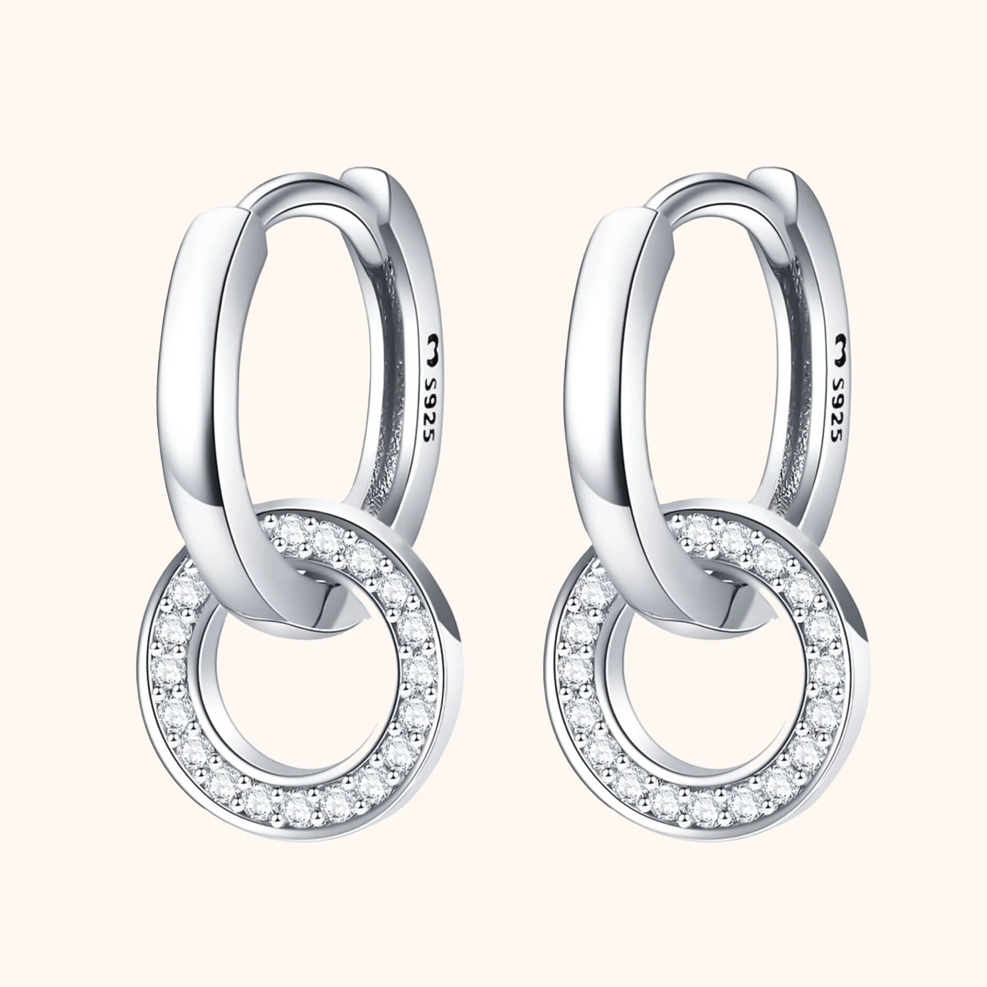Connected Hoop Earrings - Nerida