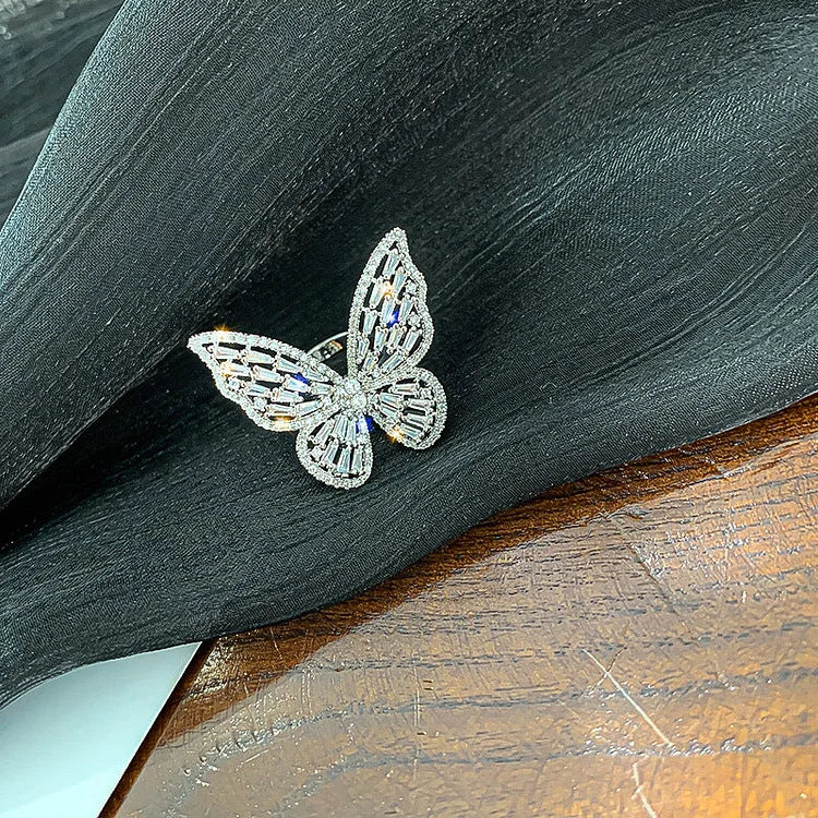Crystal Butterfly Ring - Elena - Image 3