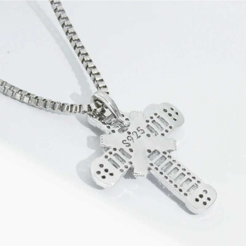 Crystal Cross Charm Necklace | Elegant Jewellery - Image 5