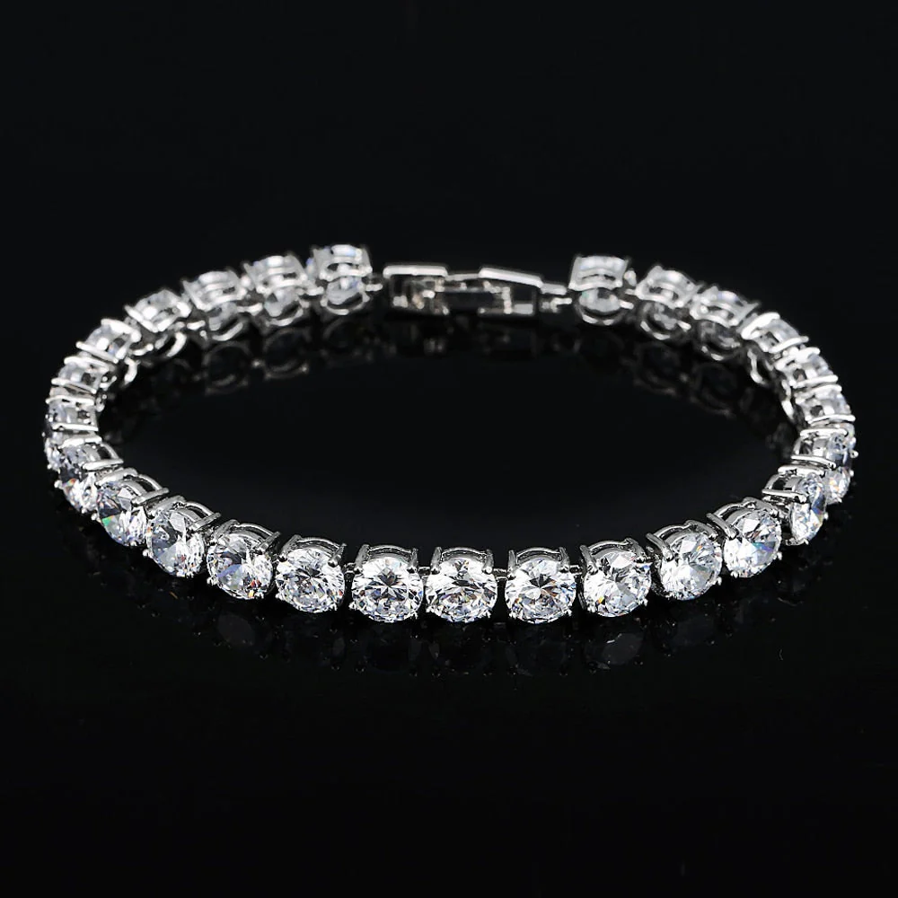 Crystal Heart Tennis Bracelet | Sparkling Accessory - Image 7