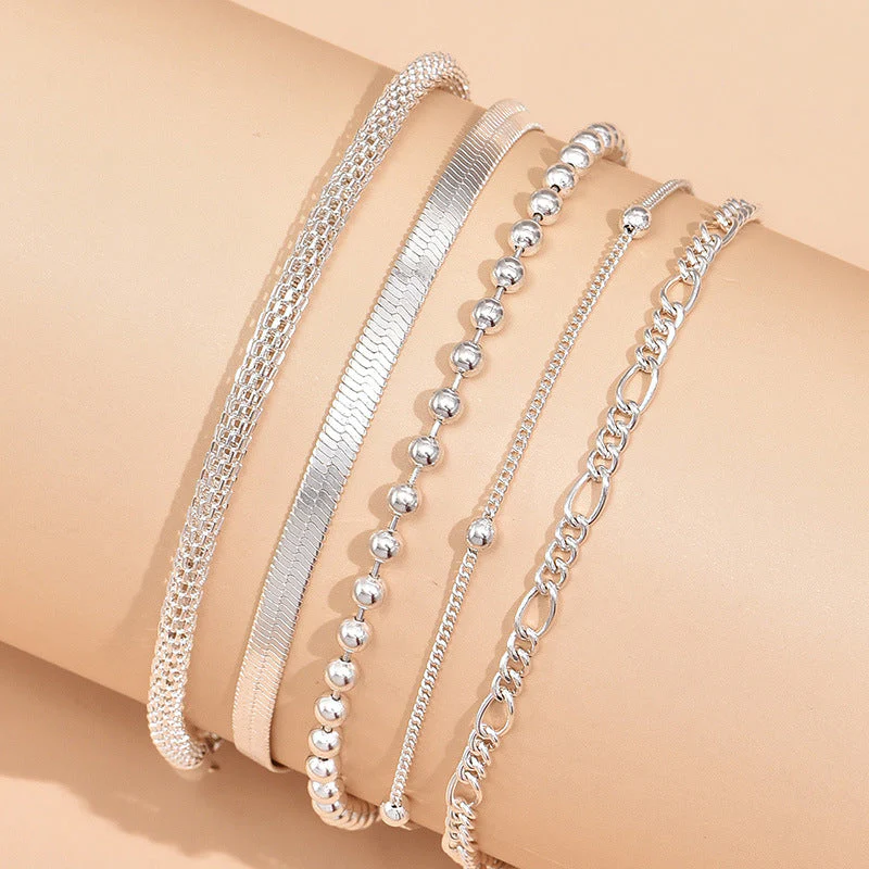 Delicate Beaded Snake Anklet | Elegant Foot Jewellery - Image 18