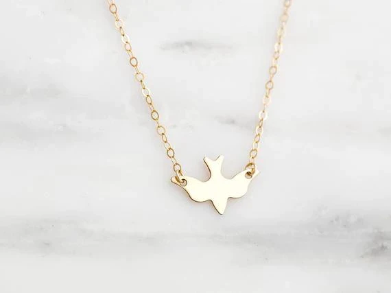 Delicate Bird Necklace - Image 2