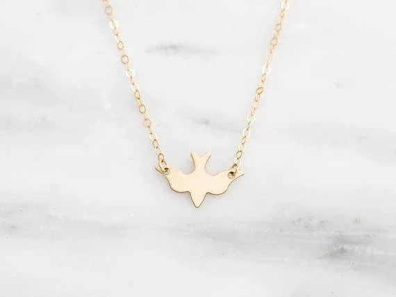 Delicate Bird Necklace - Image 3