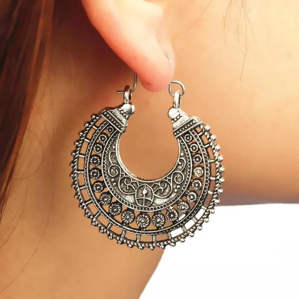 Delicate Tibetan Earrings | 925 Silver Jewellery - Image 2
