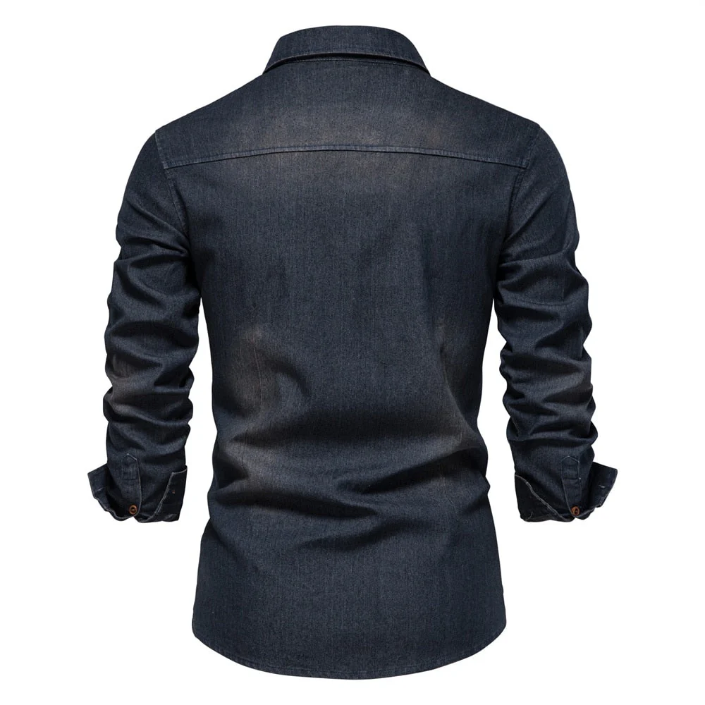 Denim Men's Shirt - Hugo - Image 6