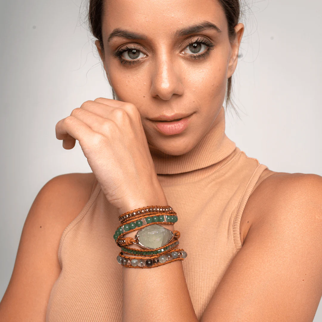 Detoxifying Fluorite Wrap Bracelet – Iris - Image 2