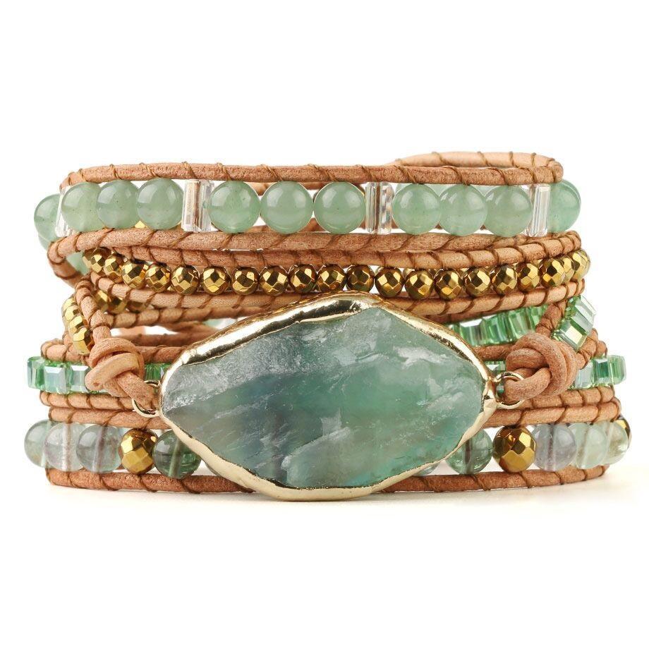 Detoxifying Fluorite Wrap Bracelet – Iris - Image 3