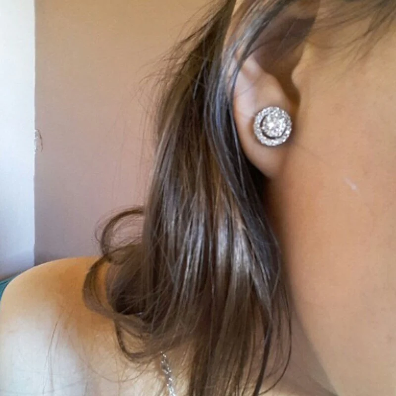 Diamond Knob Earrings For Women | Elegant and Stylish Jewellery