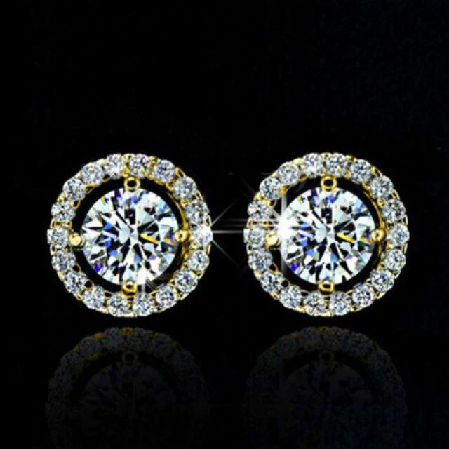 Diamond Knob Earrings For Women | Elegant and Stylish Jewellery - Image 6