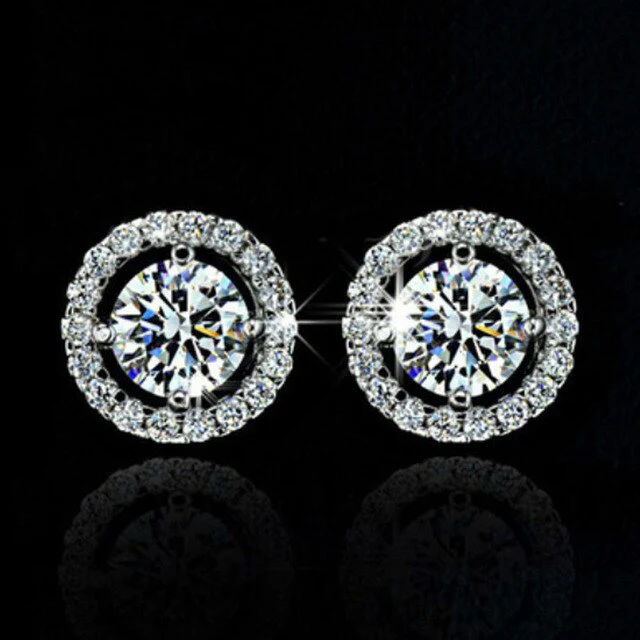 Diamond Knob Earrings For Women | Elegant and Stylish Jewellery - Image 7