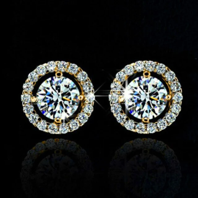 Diamond Knob Earrings For Women | Elegant and Stylish Jewellery - Image 8