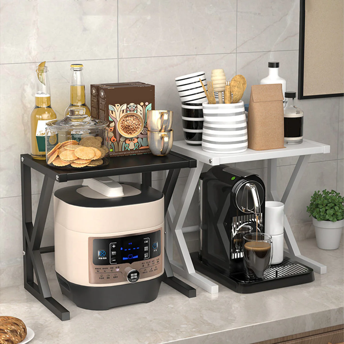 Double-Layer Kitchen Storage Rack - Milan - Image 5