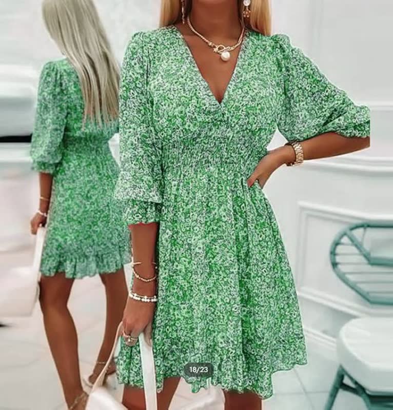Elegant Floral Mini Dress - Image 6