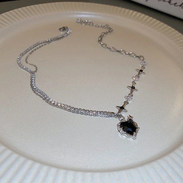Elegant Heart Drop Necklace | Fashion Peach Heart Pendant - Image 9