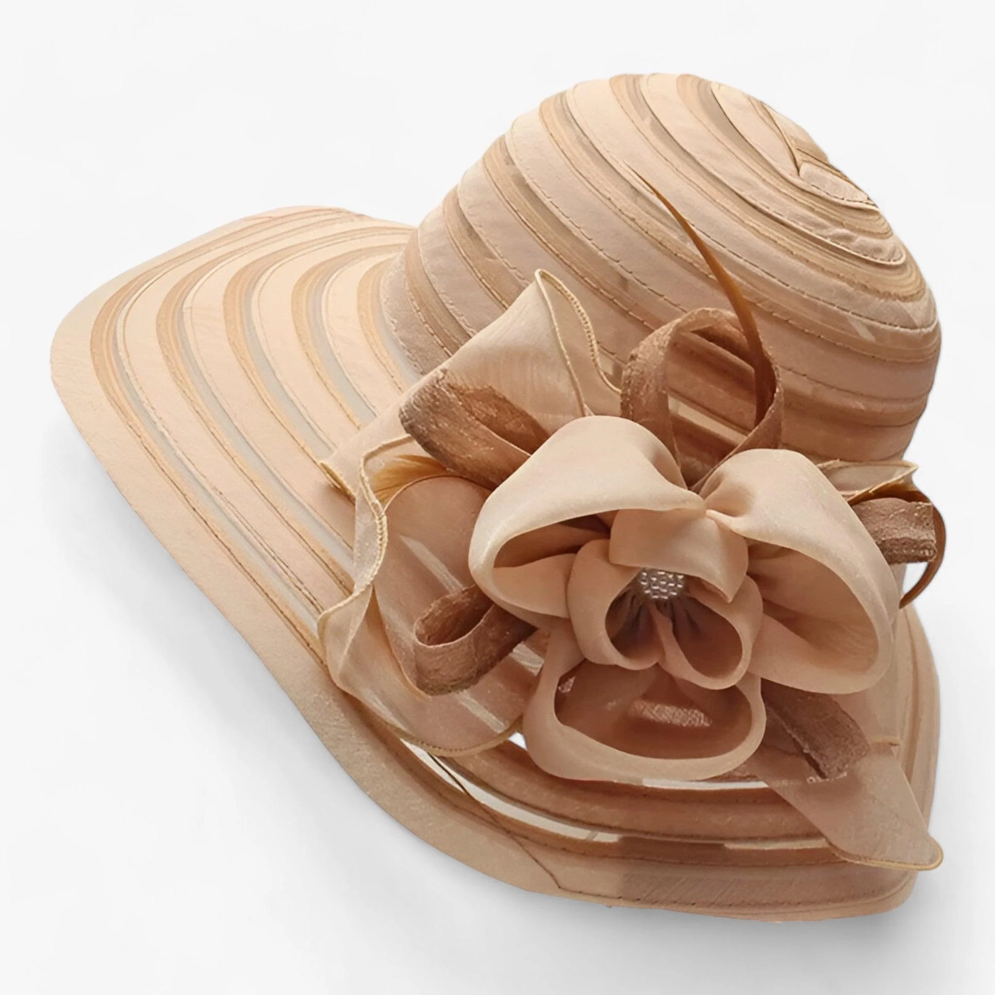 Elegant ladies' sun hat made of organza – Mirielle - Image 6