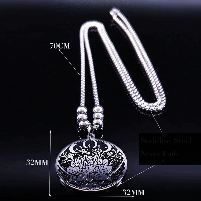 Elegant Lotus Flower Necklace | Exquisite Jewellery for Women - Image 2