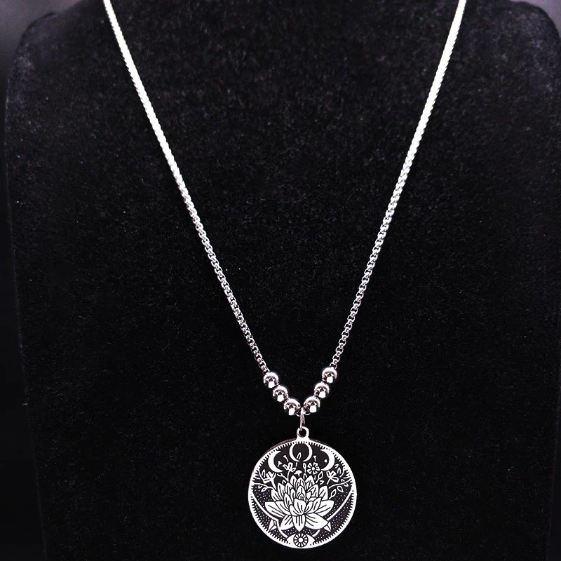 Elegant Lotus Flower Necklace | Exquisite Jewellery for Women - Image 3