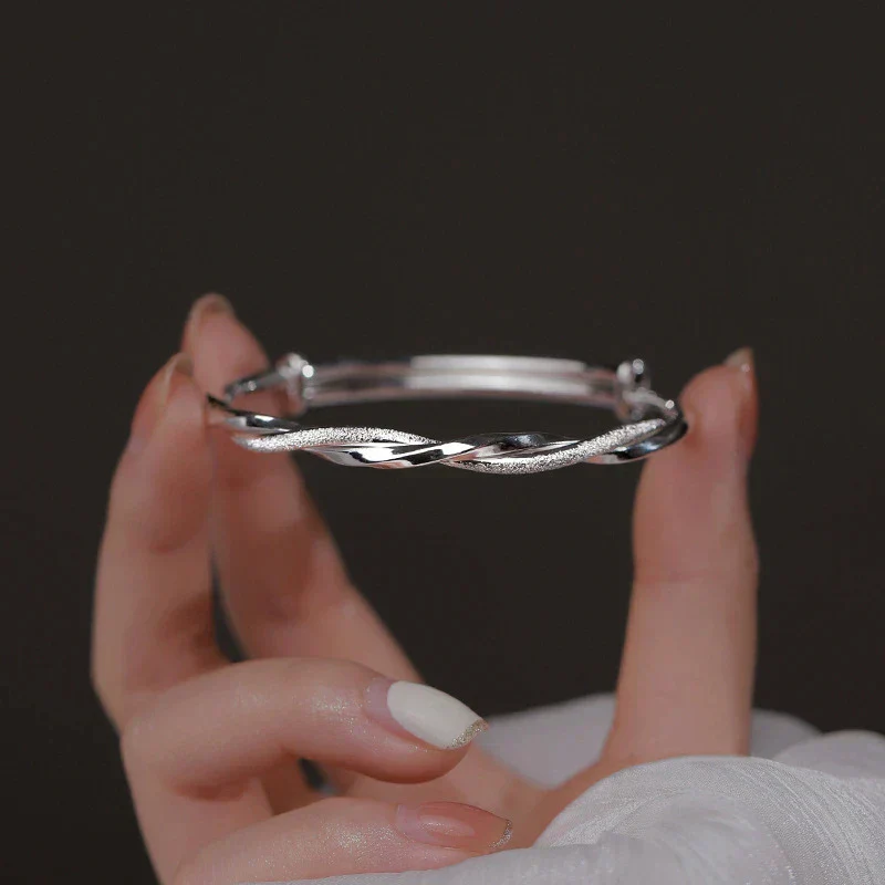 Elegant Silver Bracelet | Intricate Design - Image 2