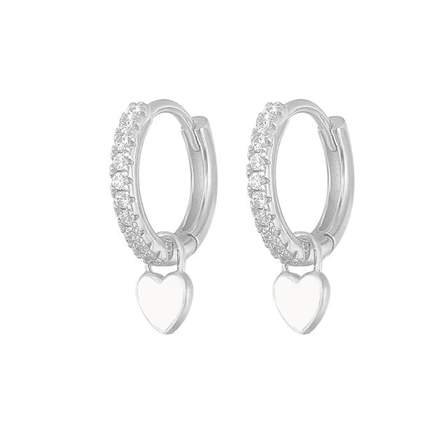 Elegant Silver Hoop Earrings - Women's Fashion Jewellery - Image 14